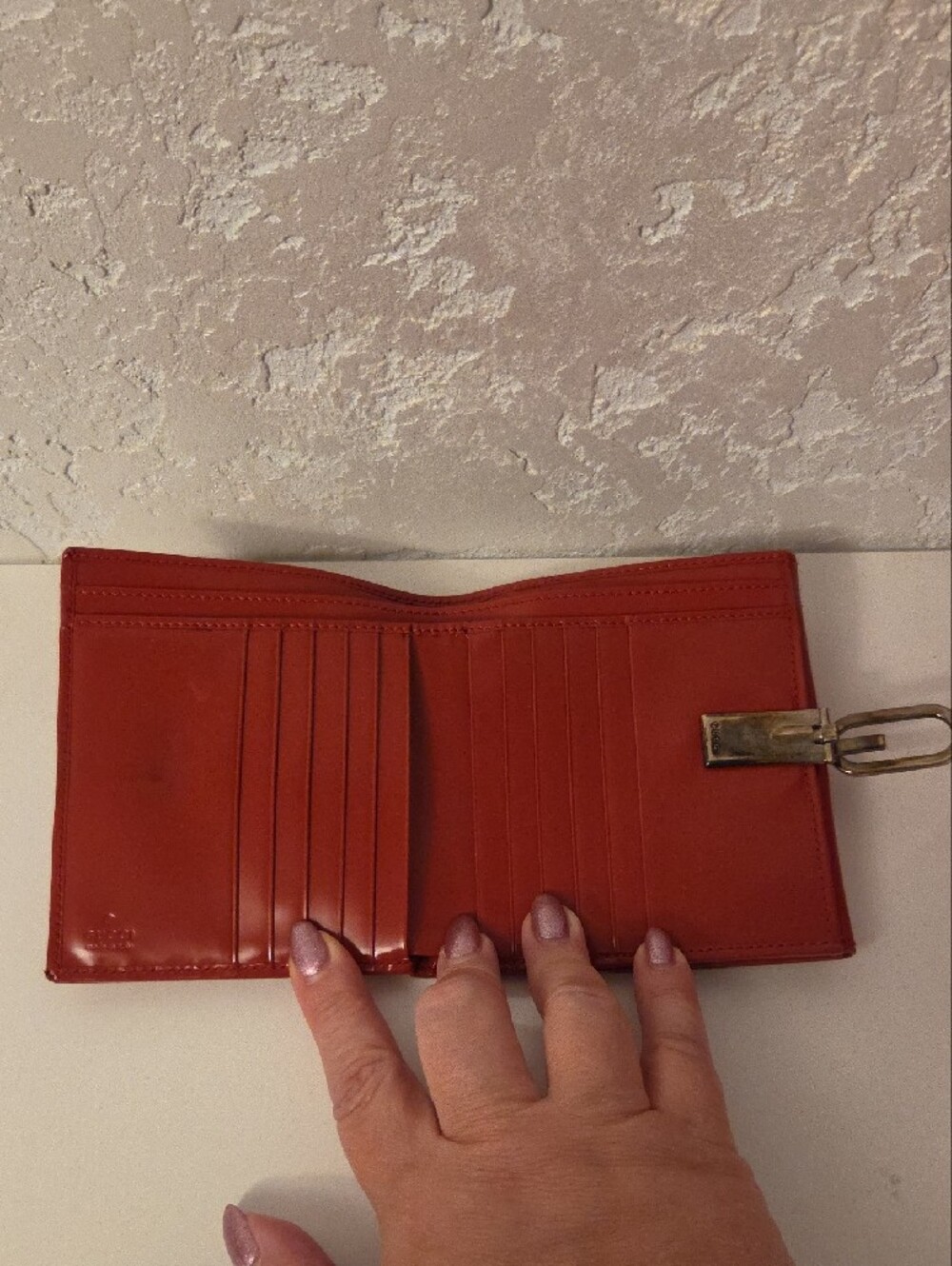 Gucci Red Patent Cardholder Wallet - Picture 3 of 12